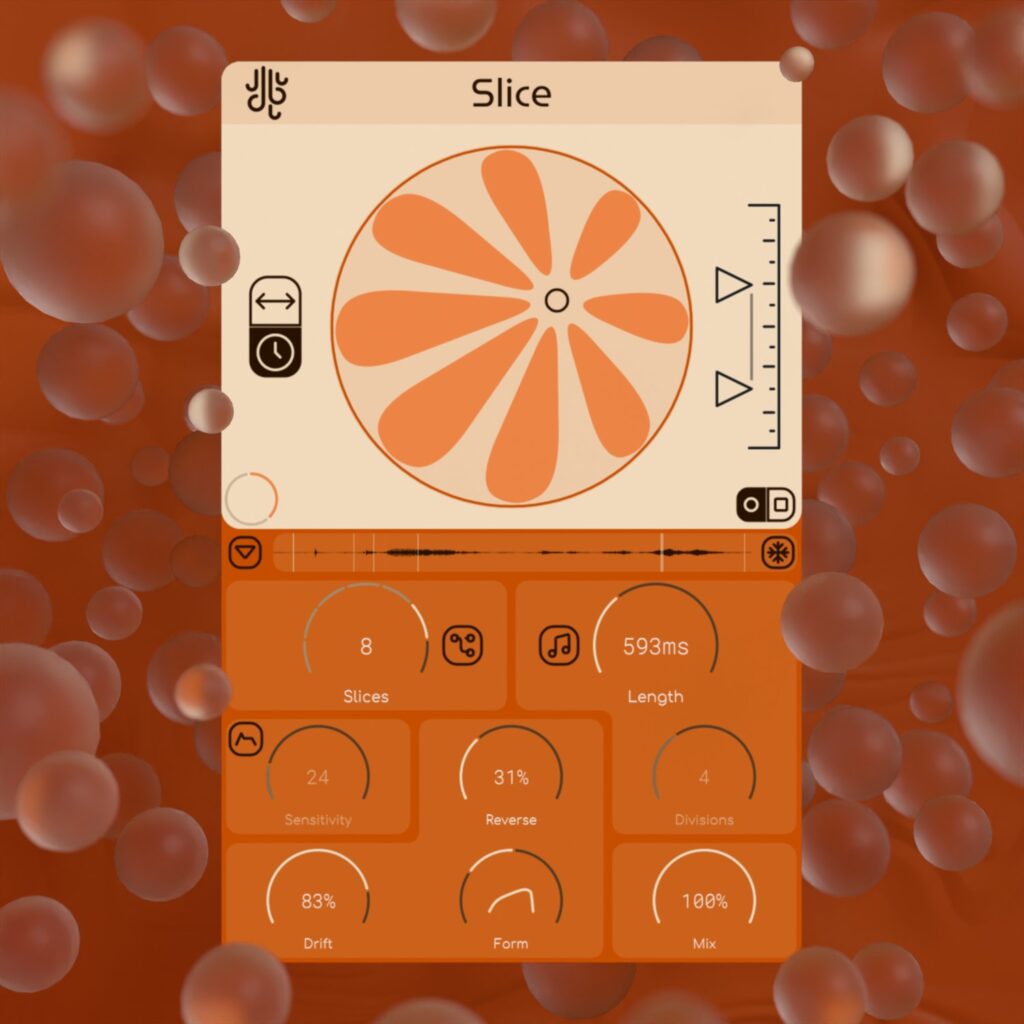 screenshot of slice, an audio plugin