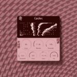 codec plugin release render, shows a screenshot of codec in front of a patterned background