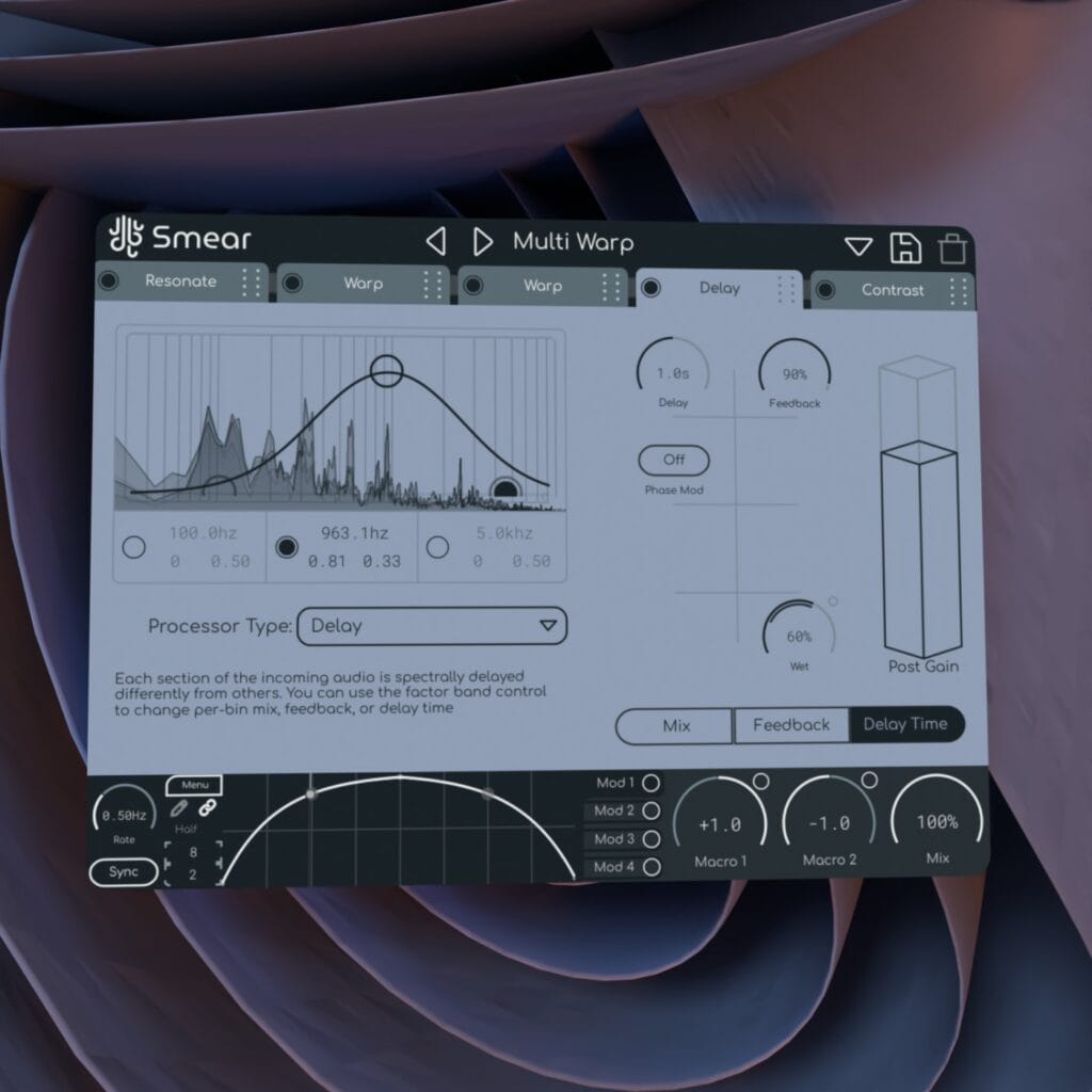 smear release render. image of the plugin