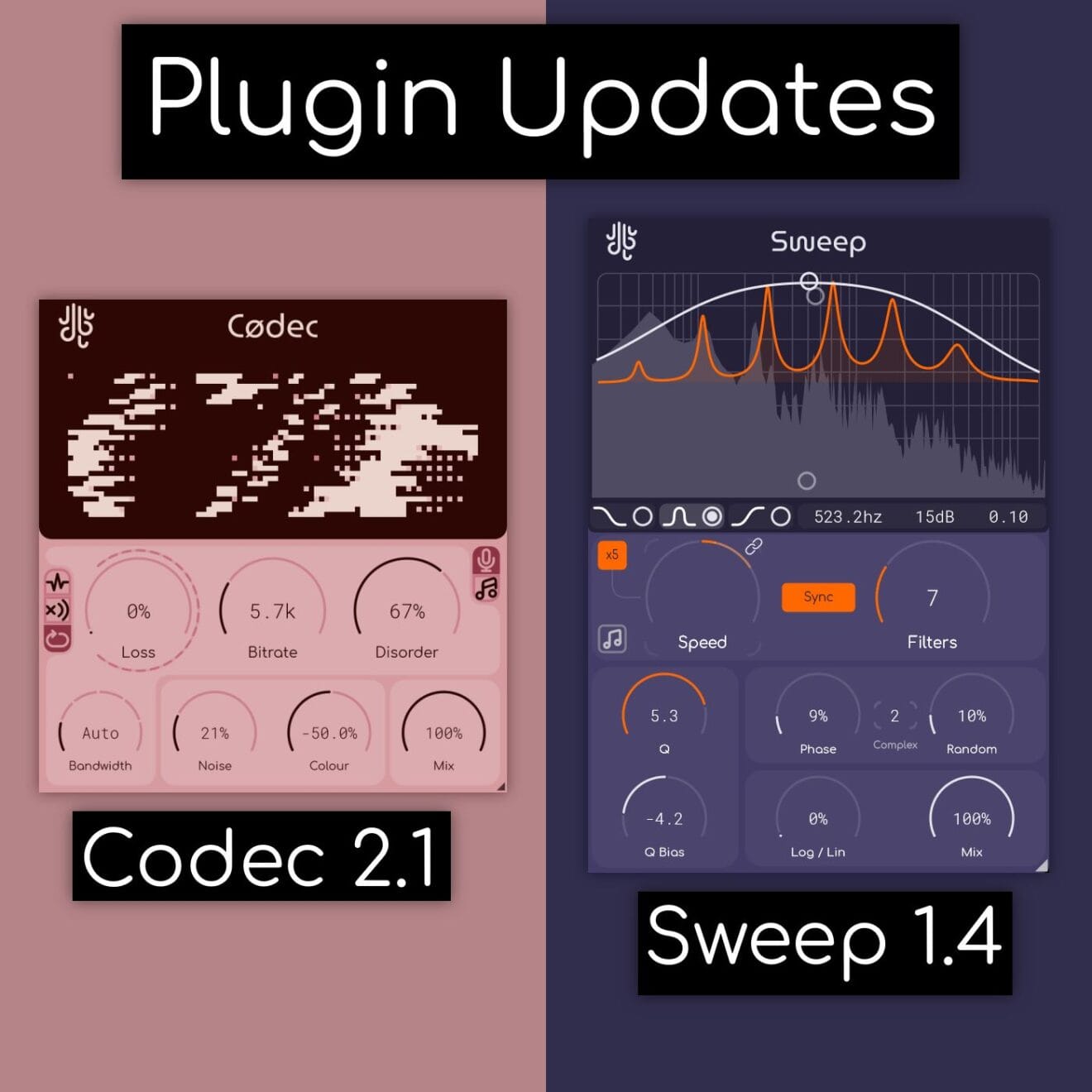 Free Plugin Updates: Codec 2.1, Sweep 1.4 | Lese