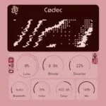 screenshot of the Codec distortion, bitcrushing, and degradation audio plugin