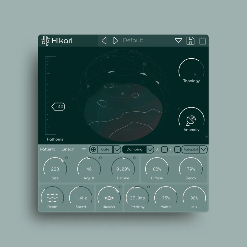 hikari audio plugin screenshot on a solid background with shadow